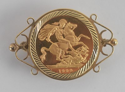 Lot 1297 - An Elizabeth II full sovereign, 1999, within a...
