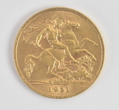 Lot 1360 - A George V half sovereign, 1911.