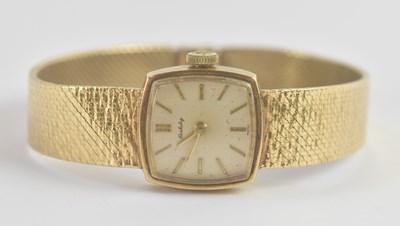Lot 1396 - BERKELEY; a lady's 9ct gold wristwatch, with...