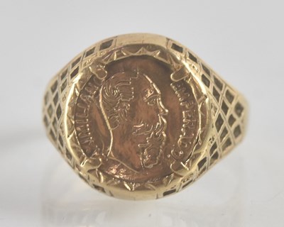 Lot 1227 - An 1865 Maximiliano Emperador peso coin, in...