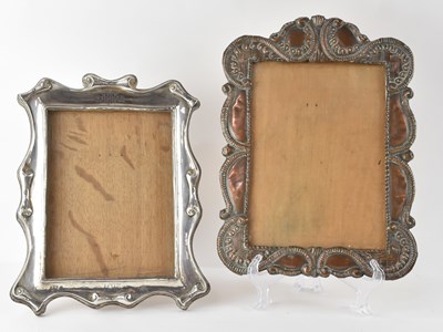 Lot 1129 - A George V hallmarked silver easel back...