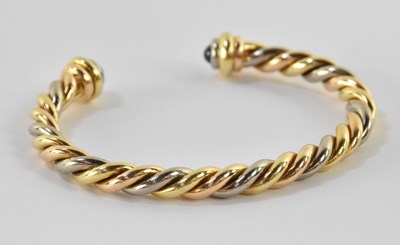 Lot 1302 - An 18ct yellow, rose and white gold handmade...