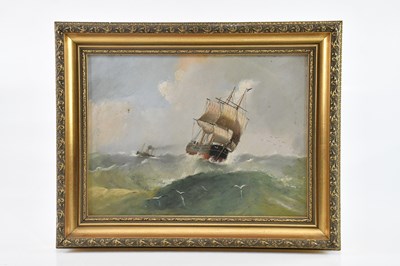 Lot 488 - REDMORE; oil on board, maritime scene, 22 x...