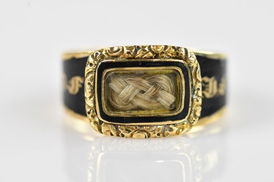 Lot 2534 - A George IV 18ct yellow gold and black enamel...