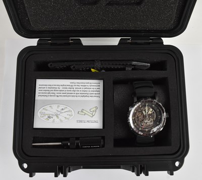 Lot 1397 - VOSTOK EUROPE; a gentleman's stainless steel...