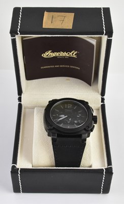 Lot 1412 - INGERSOLL; a boxed gentleman's 'Black Bison'...