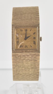 Lot 1388 - BUECHE GIROD; a gentleman's textured 9ct...