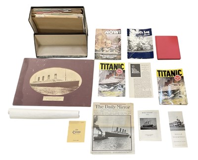 Lot 340 - TITANIC INTEREST; a collection of research,...