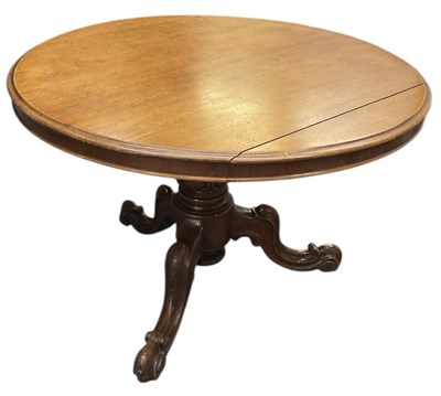 Lot 65 - A 19th century mahogany tripod tilt-top...