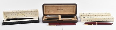 Lot 337 - PARKER; a cased modern Parker fountain pen,...