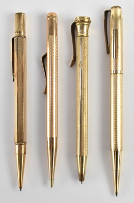 Lot 350 - Four early 20th century and later gold plated...