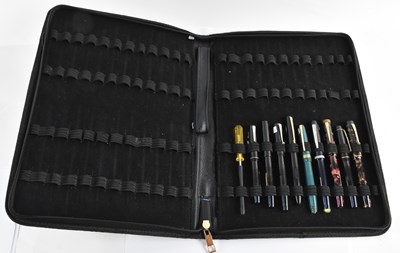 Lot 274 - A collection of nine assorted vintage pens,...