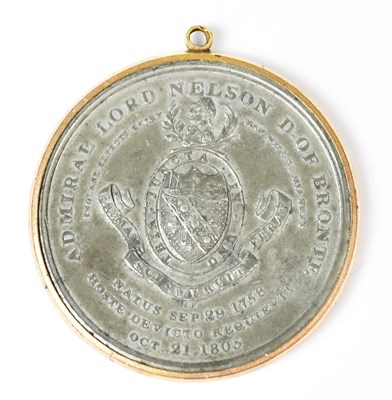 Lot A Davison's medal for Trafalgar 1805, pewter...