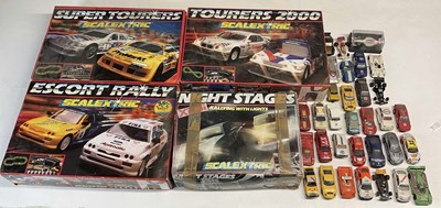 Lot 128 - SCALEXTRIC; four incomplete sets, Super Tourer,...