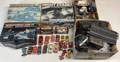 Lot 130 - SCALEXTRIC; three incomplete sets, one set of...