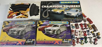 Lot 131 - SCALEXTRIC; three incomplete sets, two Road...