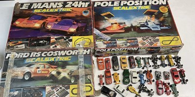 Lot 132 - SCALEXTRIC; three incomplete sets, Ford R/S...