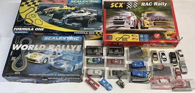 Lot 133 - SCALEXTRIC; two incomplete sets, Formula One...