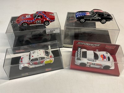 Lot 136 - SCALEXTRIC; four different manufacturers slot...