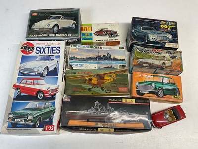 Lot 270 - AIRFIX AND OTHER MAKES;  kits, to include two...