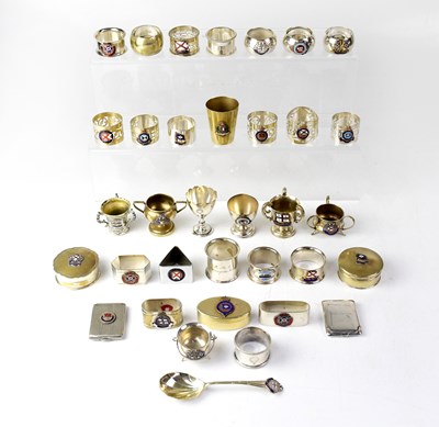 Lot 257 - A quantity of plated and white metal items...