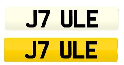 Lot 334 - A cherished number plate 'J7 ULE', currently...