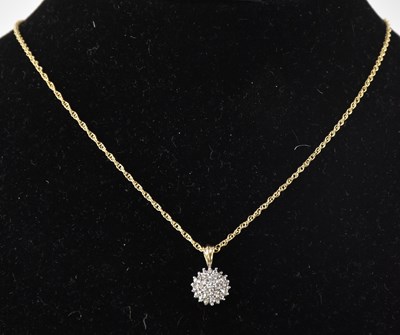 Lot 1268 - An 18ct yellow gold fine link necklace,...