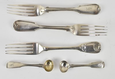 Lot 1175 - A pair of Victorian hallmarked silver table...