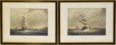 Lot 487 - S WALTERS; a pair of coloured engravings,...