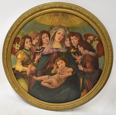 Lot 371 - IN THE MANNER OF BOTTICELLI; oil on canvas...