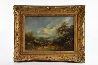 Lot 490 - J. BAIKEN (?); 19th century oil on canvas,...