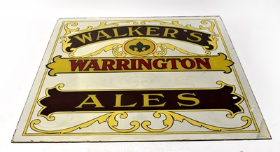 Lot 84 - WALKERS' ALES; a large advertising mirror for...