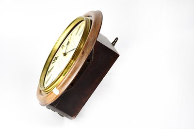 Lot 137 - An early 20th century station-style wall clock...