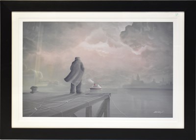 Lot 485 - MACKENZIE THORPE (b. 1956); colour print,...