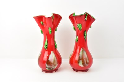 Lot 240 - DARRIUS ZARRIN; a large pair of art glass...