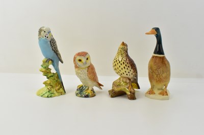 Lot 108 - BESWICK; four pottery ornaments comprising a...