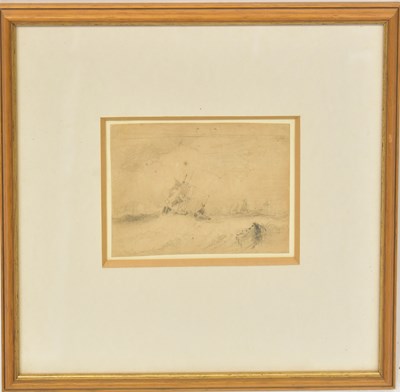 Lot 477 - HENRY BARLOW CARTER (1803-1867); pencil sketch,...