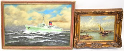 Lot 479 - JAMES W BRIDGE; oil on canvas, 'Caronia',...