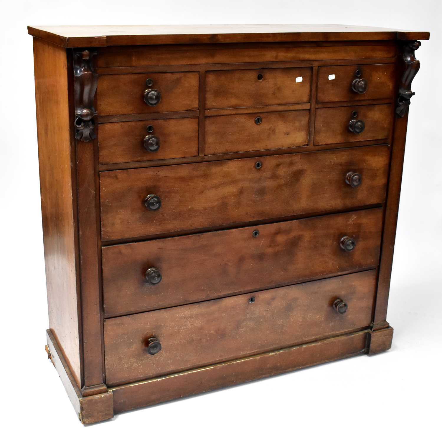 Lot 15 - A Victorian mahogany Scottish chest of drawers,...