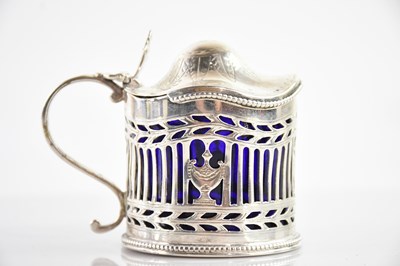 Lot 327 - A George III hallmarked silver mustard, with a...