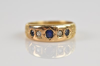 Lot 2425 - A Victorian 15ct yellow gold diamond and...