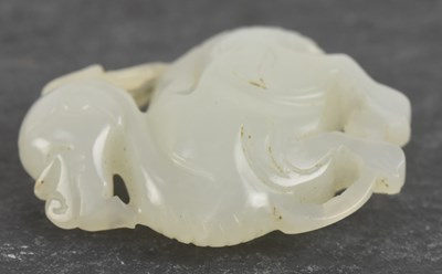 Lot 1012 - An 18th/19th century Chinese white jade...
