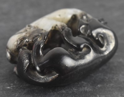 Lot 1009 - A Chinese Ming dynasty two tone black and grey...