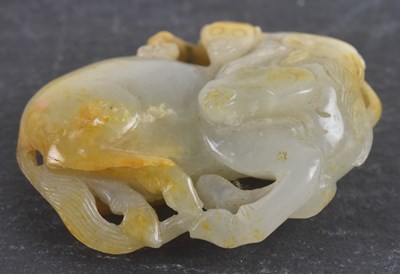 Lot 1005 - An 18th/19th century Chinese celadon jade belt...