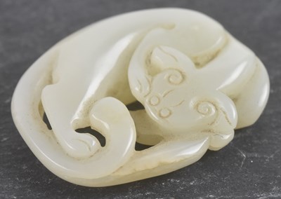 Lot 1006 - An 18th/19th century Chinese pierced pale...