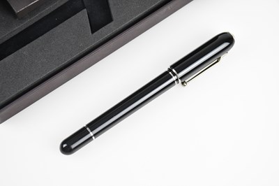 Lot 77 - DUNHILL; a palladium plated Sidecar ballpoint...