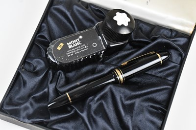 Lot 4 - MONTBLANC; a Meisterstück 149 black resin and...