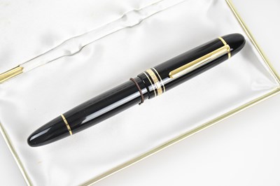 Lot 36 - MONTBLANC; a Meisterstück 149 black resin and...