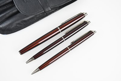 Lot 108 - WATERMAN, PARIS; a set of three bronze...