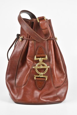 Lot 293 - TEXIER; a cognac brown cowhide leather...